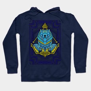 Awesome Blue Sumo Bear Artwork Hoodie